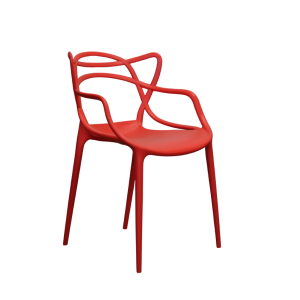 Chaise Ara rouge