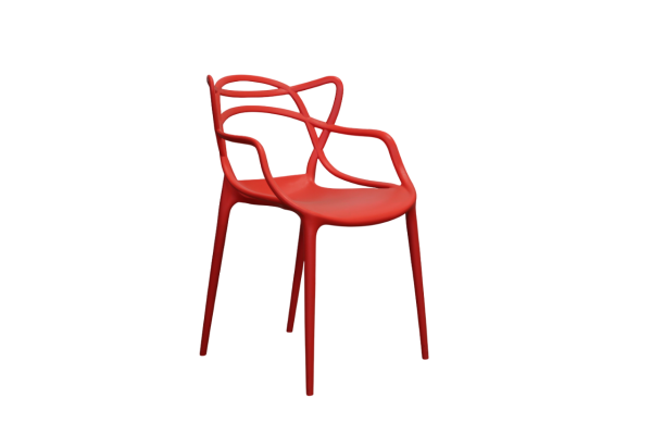 Chaise Ara rouge