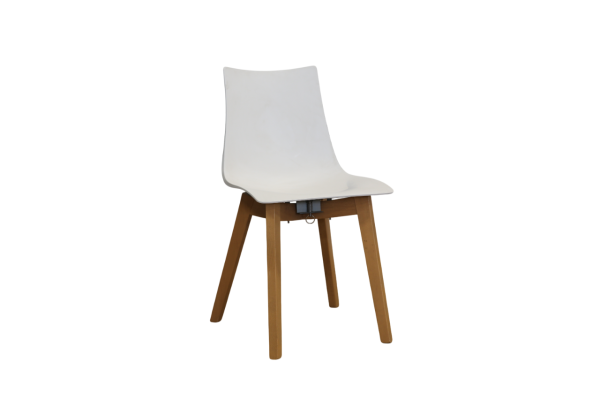 Chaise Catifa bois / blanche