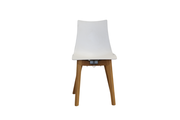 Chaise Catifa bois / blanche – Image 2
