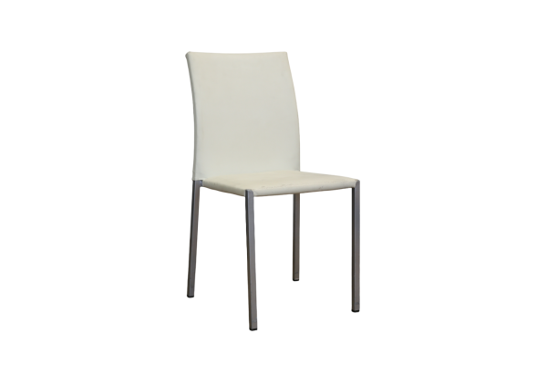 Chaise Cuir blanche
