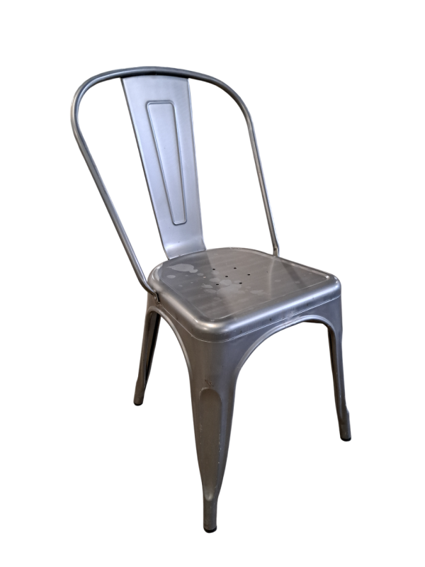 Chaise Factory grise