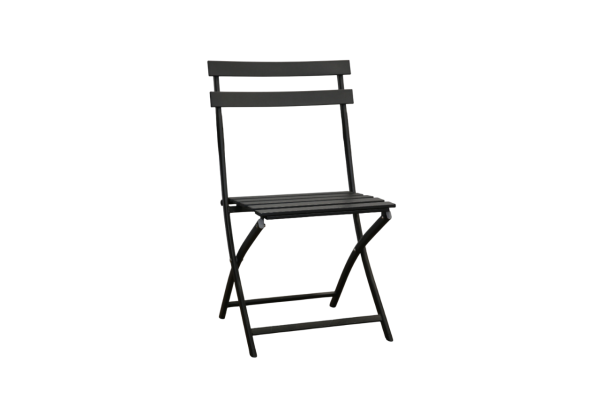 Chaise jardin métal noire