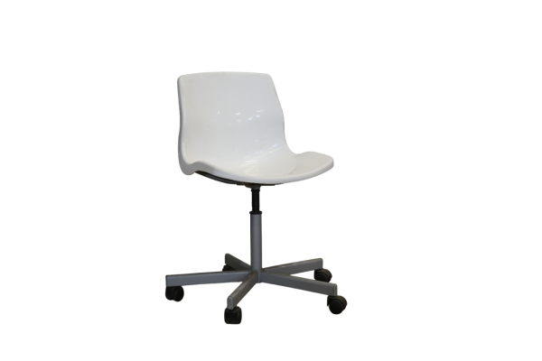 Chaise roulette blanche