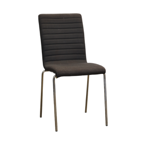 Chaise velours grise foncé