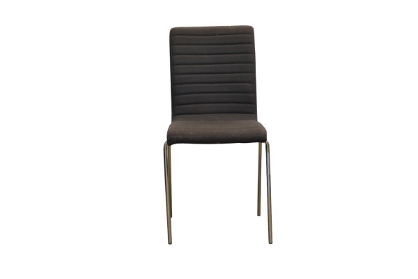 Chaise velours grise foncé – Image 2