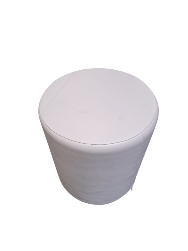 Pouf Roll blanc – Image 2