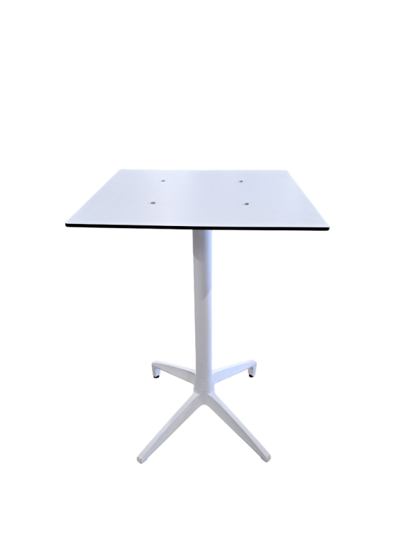 Table Haute blanche