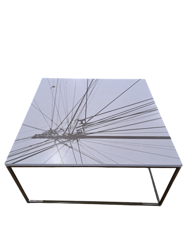 Table Basse Quadrum / effet marbré