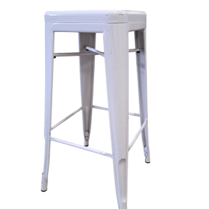 Tabouret Factory blanc
