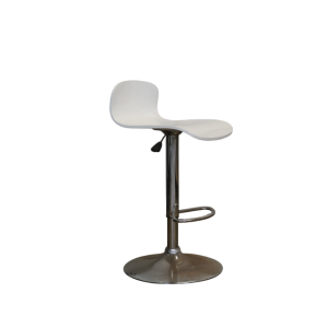 Tabouret réglable blanc / métal