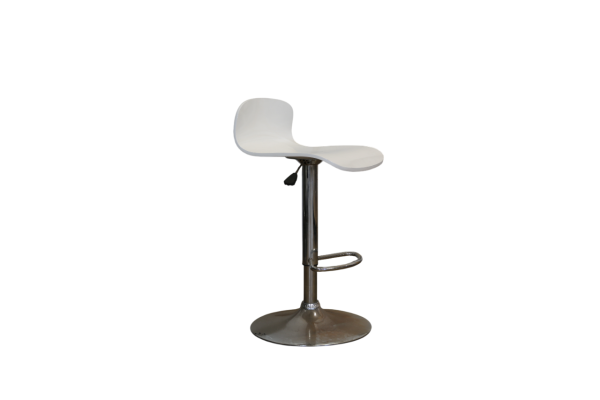 Tabouret réglable blanc / métal