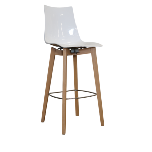 Tabouret Zebra blanc