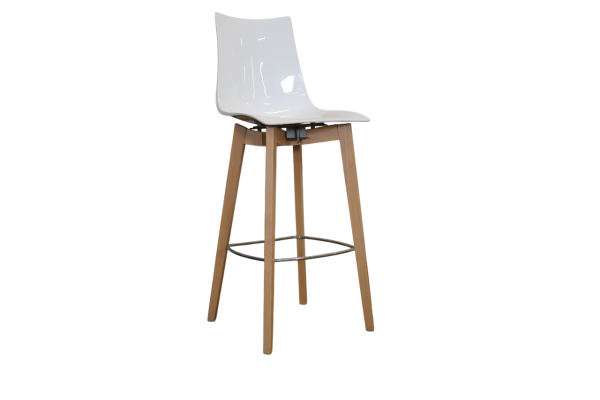 Tabouret Zebra blanc