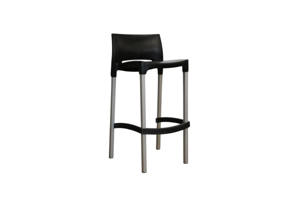 Tabouret Plastique noir / gris