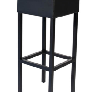Tabouret Cube Noir